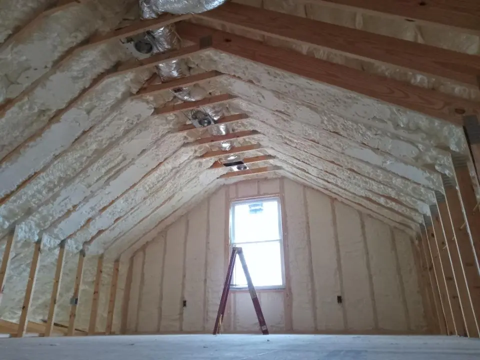 Spray foam roofing application for Crawl Space Insulation project in Independent Hill